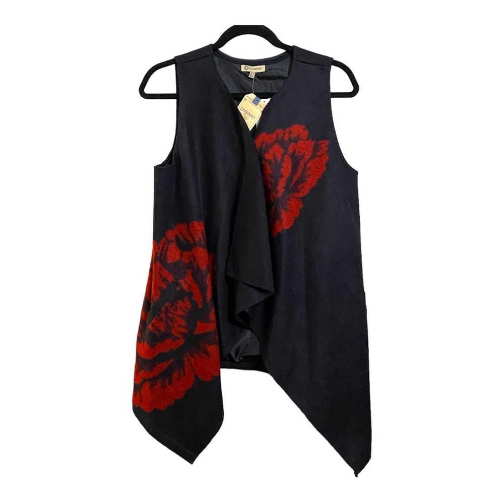 Democracy Floral Vest Coat Cape